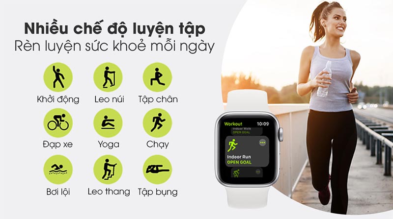 Nhiều tính năng cho sức khỏe và chế độ tập luyện đa dạng